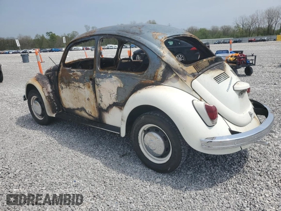 1969 Volkswagen Beetle with VIN 119235264, listed as a Copart auction lot 55211595 with Not Provided miles and Salvage Title. Bid and sale history available at DreamBid. Image 2.