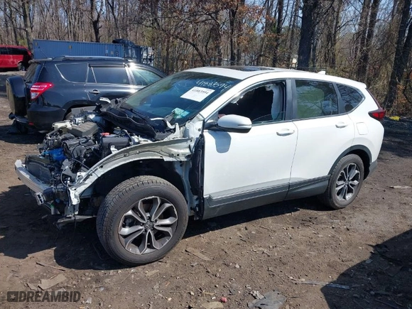 2021 Honda CR-V EX with VIN 2HKRW2H56MH601536, listed as a IAAI auction lot 41883594 with 53,599 mi miles. Bid and sale history available at carsss.com. Image 14.