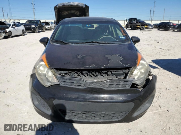 2012 Kia Rio LX with VIN KNADM5A36C6017394, listed as a Copart auction lot 80792054 with 121,126 mi miles and Clean Title. Bid and sale history available at DreamBid. Image 5.