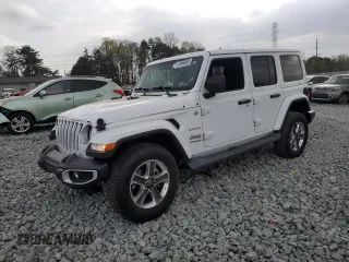 2019 Jeep Wrangler Unlimited Sahara with VIN 1C4HJXEG5KW602598, listed as a Copart auction lot 51666055 with 75,782 mi miles and Salvage Title. Bid and sale history available at carsss.com. Image 1.