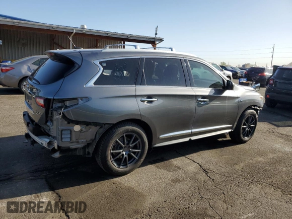 2015 Infiniti QX60 with VIN 5N1AL0MM3FC557643, listed as a Copart auction lot 52413595 with 120,136 mi miles and Salvage title. Bid and sale history available at DreamBid. Image 3.