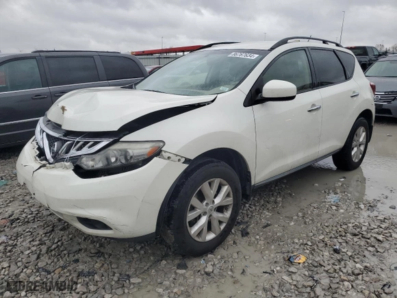 2014 Nissan Murano SV with VIN JN8AZ1MW9EW515036, listed as a Copart auction lot 50730195 with 136,455 mi miles and Salvage Title. Bid and sale history available at carsss.com. Image 1.
