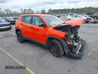 2019 Jeep Compass Sport with VIN 3C4NJCAB6KT658268, listed as a IAAI auction lot 41698969 with 809 mi miles and . Bid and sale history available at DreamBid. Image 1.