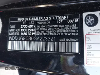 2016 Mercedes-Benz S 550 with VIN WDDUG8CB0GA223321, listed as a IAAI auction lot 42238741 with 125,654 mi miles and . Bid and sale history available at carsss.com. Image 9.