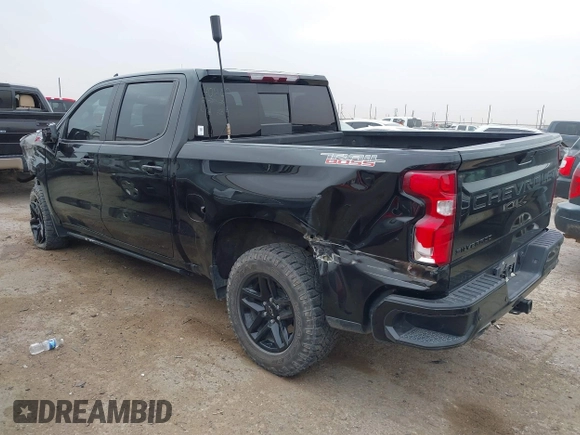 2021 Chevrolet Silverado 1500 LT Trail Boss with VIN 3GCPYFEL0MG173340, listed as a IAAI auction lot 38840038 with 57,253 mi miles and . Bid and sale history available at DreamBid. Image 3.