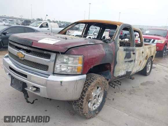 2013 Chevrolet Silverado 1500 LT with VIN 3GCPKSE71DG191455, listed as a IAAI auction lot 41839899 with 1 mi miles. Bid and sale history available at carsss.com. Image 2.