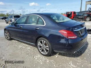 2017 Mercedes-Benz C 300 with VIN 55SWF4KBXHU220949, listed as a Copart auction lot 56018725 with 117,826 mi miles and Clean title. Bid and sale history available at DreamBid. Image 2.