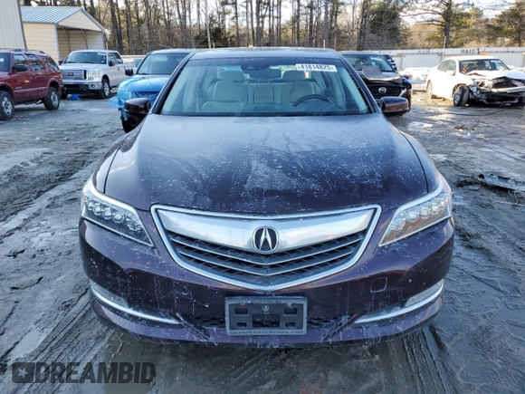 2015 Acura RLX Technology with VIN JH4KC1F5XFC001297, listed as a Copart auction lot 41814825 with 102,801 mi miles and Salvage title. Bid and sale history available at DreamBid. Image 5.