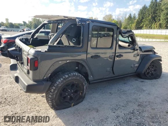 2020 Jeep Wrangler Unlimited Willys with VIN 1C4HJXDG8LW128570, listed as a Copart auction lot 71486074 with 26,258 mi miles and Salvage title. Bid and sale history available at DreamBid. Image 3.
