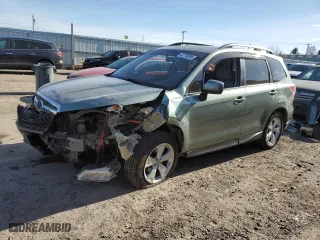 2015 Subaru Forester 2.5i Premium with VIN JF2SJADC8FH554463, listed as a Copart auction lot 42779295 with 0 mi miles and Salvage Title. Bid and sale history available at carsss.com. Image 1.