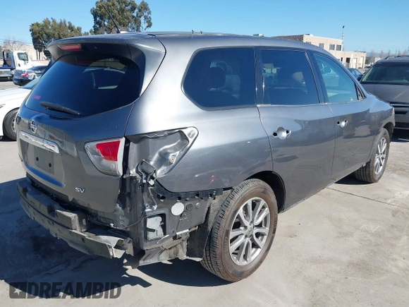 2015 Nissan Pathfinder SV z VIN 5N1AR2MN7FC634047, wystawiony jako IAAI lot #41678376 z przebiegiem 151 580 mil mil oraz . Historia ofert i sprzedaży dostępna na DreamBid. Obrazek 4.