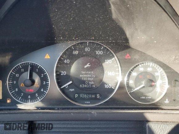 2007 Mercedes-Benz CLK 350 with VIN WDBTK56F67F226727, listed as a Copart auction lot 83053944 with 92,829 mi miles and Non Repairable. Bid and sale history available at DreamBid. Image 9.