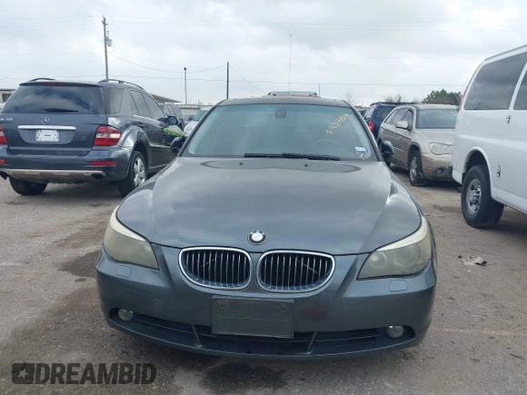 2007 BMW 5 Series 530i with VIN WBANE73557CM49980, listed as a IAAI auction lot 41518849 with 106,231 mi miles. Bid and sale history available at carsss.com. Image 6.