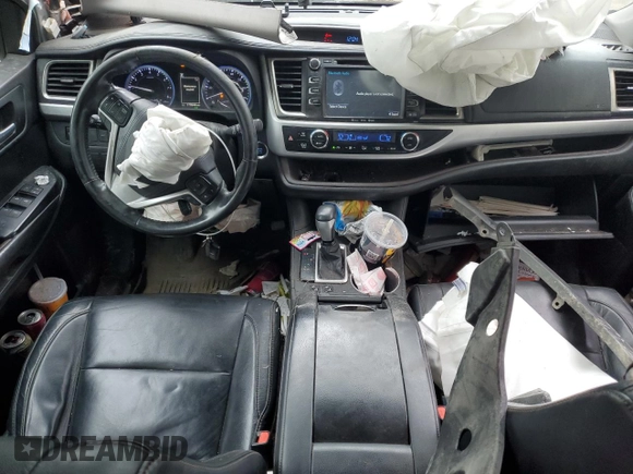 2017 Toyota Highlander XLE z VIN 5TDJZRFH6HS427493, wystawiony jako Copart lot #58269885 z przebiegiem 170 944 mil mil oraz Nie do naprawy • Non repairable. Historia ofert i sprzedaży dostępna na DreamBid. Obrazek 8.