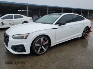 2022 Audi A5 Sportback S line Premium Plus with VIN WAUFACF51NA029033, listed as a Copart auction lot 45300325 with 21,290 mi miles and Salvage Title. Bid and sale history available at carsss.com. Image 1.