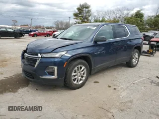 2022 Chevrolet Traverse LS with VIN 1GNEVFKW8NJ190604, listed as a Copart auction lot 78693064 with 34,252 mi miles and Salvage Title. Bid and sale history available at carsss.com. Image 1.