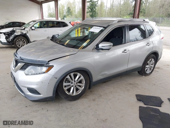2016 Nissan Rogue S with VIN KNMAT2MVXGP709095, listed as a IAAI auction lot 42014434 with 70,800 mi miles. Bid and sale history available at carsss.com. Image 2.