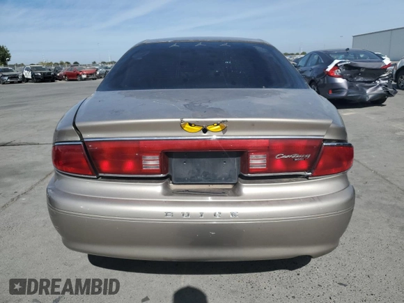 2001 Buick Century Custom with VIN 2G4WS52J511168032, listed as a Copart auction lot 75267664 with 114,345 mi miles and Salvage Title. Bid and sale history available at carsss.com. Image 6.