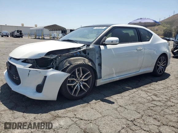 2015 Scion tC with VIN JTKJF5C7XFJ013441, listed as a Copart auction lot 54880385 with 47,540 mi miles and Salvage Title. Bid and sale history available at carsss.com. Image 1.