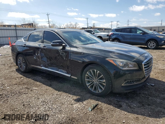 2015 Hyundai Genesis 3.8L with VIN KMHGN4JE7FU084770, listed as a Copart auction lot 50250765 with Not Provided miles and Salvage Title. Bid and sale history available at DreamBid. Image 4.