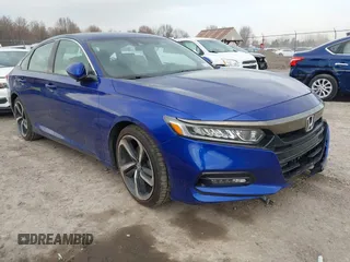 2019 Honda Accord Sedan Sport 1.5T with VIN 1HGCV1F37KA082961, listed as a IAAI auction lot 41834095 with 44,167 mi miles. Bid and sale history available at carsss.com. Image 1.