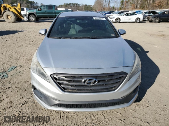 2015 Hyundai Sonata Sport with VIN 5NPE34AB6FH054483, listed as a Copart auction lot 42856255 with 163,708 mi miles and Salvage Title. Bid and sale history available at carsss.com. Image 5.