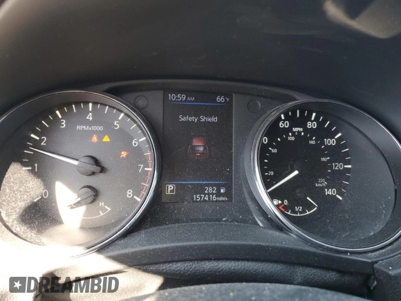 2018 Nissan Rogue SV with VIN 5N1AT2MT0JC841386, listed as a Copart auction lot 48594315 with 157,416 mi miles and Salvage Title. Bid and sale history available at carsss.com. Image 9.