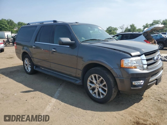 2017 Ford Expedition Max Limited with VIN 1FMJK1KTXHEA60924, listed as a Copart auction lot 60864465 with 205,212 mi miles and Clean title. Bid and sale history available at DreamBid. Image 4.