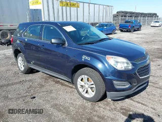 2016 Chevrolet Equinox LS with VIN 2GNFLEEK0G6225844, listed as a IAAI auction lot 41977835 with 112,539 mi miles. Bid and sale history available at carsss.com. Image 1.