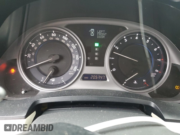 2010 Lexus IS 250 with VIN JTHCF5C27A5041833, listed as a Copart auction lot 59590395 with 205,747 mi miles and Salvage title. Bid and sale history available at DreamBid. Image 9.