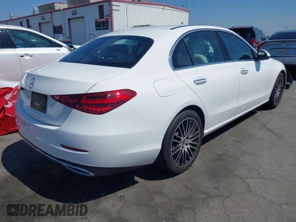 2023 Mercedes-Benz C 300 with VIN W1KAF4GB0PR084611, listed as a IAAI auction lot 41842086 with 24,562 mi miles and . Bid and sale history available at DreamBid. Image 4.