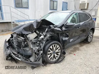 2020 Ford Escape Titanium with VIN 1FMCU9J97LUA59056, listed as a Copart auction lot 58445885 with Not provided miles and Salvage title. Bid and sale history available at DreamBid. Image 1.