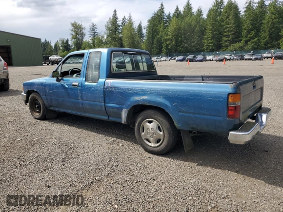 1993 Toyota Pickup z VIN 4TARN93P6PZ145647, wystawiony jako Copart lot #61055405 z przebiegiem 185 213 mil mil oraz Czysty tytuł • Clean title. Historia ofert i sprzedaży dostępna na DreamBid. Obrazek 2.