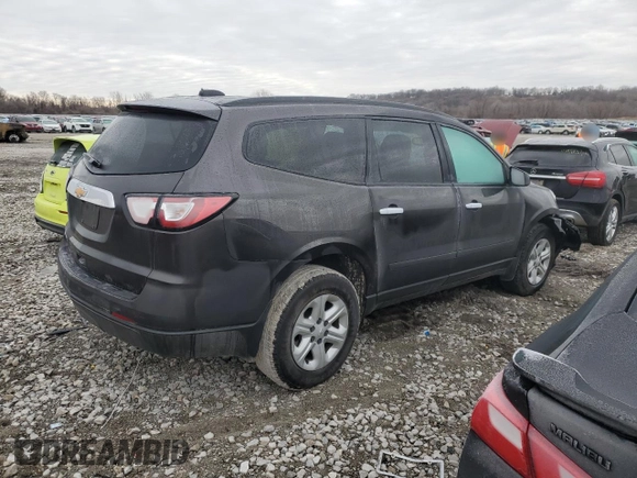 2017 Chevrolet Traverse LS z VIN 1GNKRFED5HJ321204, wystawiony jako Copart lot #44148965 z przebiegiem 90 289 mil mil oraz Szkoda całkowita • Salvage title. Historia ofert i sprzedaży dostępna na DreamBid. Obrazek 3.