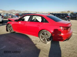 2018 Audi S4 Premium Plus with VIN WAUB4AF45JA164320, listed as a Copart auction lot 74092004 with 40,680 mi miles and Salvage Title. Bid and sale history available at carsss.com. Image 2.