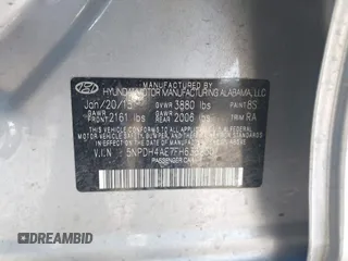 2015 Hyundai Elantra SE with VIN 5NPDH4AE7FH636230, listed as a IAAI auction lot 42243538 with 104,634 mi miles and . Bid and sale history available at DreamBid. Image 9.
