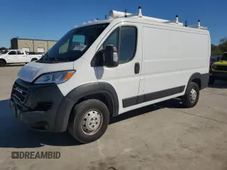2023 Ram ProMaster Cargo with VIN 3C6LRVVG5PE527224, listed as a Copart auction lot 77179234 with 33,804 mi miles and Salvage Title. Bid and sale history available at DreamBid. Image 1.