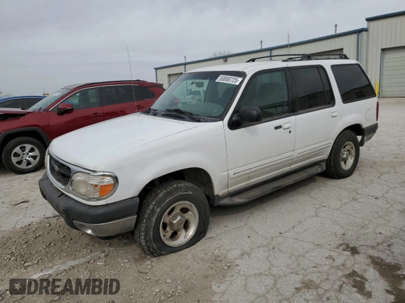 2000 Ford Explorer XLT with VIN 1FMZU73E1YZC42780, listed as a Copart auction lot 50000725 with 193,306 mi miles and Salvage Title. Bid and sale history available at DreamBid. Image 1.