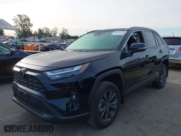 2025 Toyota RAV4 Hybrid XLE Premium with VIN 2T3B6RFV6SW084676, listed as a IAAI auction lot 41923759 with 15,856 mi miles and . Bid and sale history available at DreamBid. Image 2.