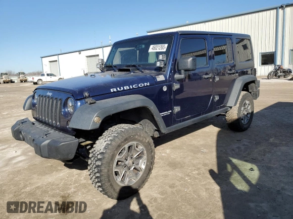 2013 Jeep Wrangler Unlimited Rubicon with VIN 1C4BJWFG5DL594280, listed as a Copart auction lot 46021265 with 117,102 mi miles and Salvage Title. Bid and sale history available at carsss.com. Image 1.