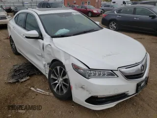 2015 Acura TLX Tech with VIN 19UUB1F5XFA011855, listed as a Copart auction lot 63640592 with 91,546 mi miles. Bid and sale history available at carsss.com. Image 1.