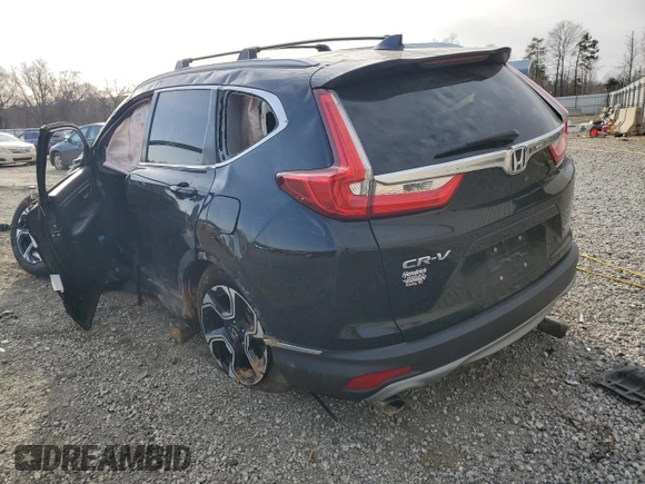 2018 Honda CR-V Touring with VIN 7FARW1H92JE022765, listed as a Copart auction lot 48427265 with 105,246 mi miles and Salvage Title. Bid and sale history available at carsss.com. Image 2.