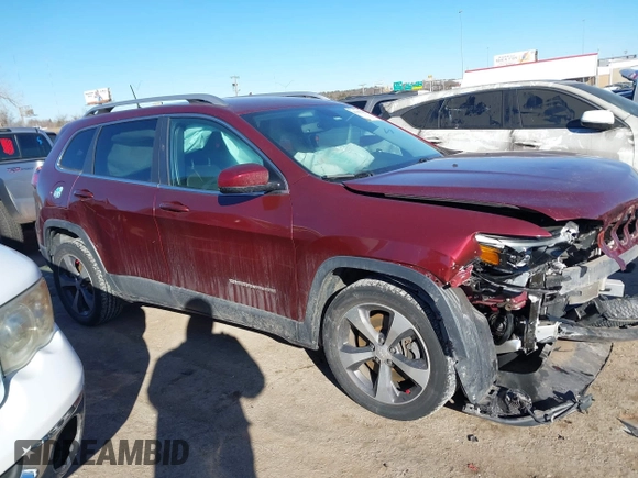 2019 Jeep Cherokee Limited with VIN 1C4PJLDB5KD185344, listed as a IAAI auction lot 41337442 with 88,878 mi miles and . Bid and sale history available at DreamBid. Image 13.