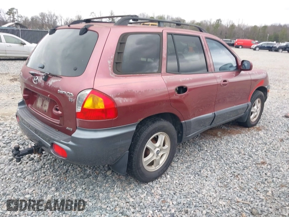 2002 Hyundai Santa Fe GLS with VIN KM8SC73D72U306997, listed as a IAAI auction lot 41519773 with 244,398 mi miles. Bid and sale history available at carsss.com. Image 4.