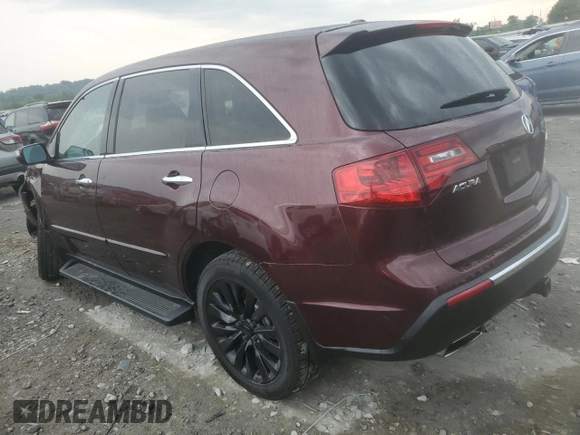 2012 Acura MDX Advance with VIN 2HNYD2H69CH534233, listed as a Copart auction lot 59426515 with 91,902 mi miles and Salvage title. Bid and sale history available at DreamBid. Image 2.