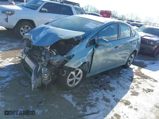 2013 Toyota Prius One with VIN JTDKN3DU3D1617773, listed as a IAAI auction lot 41369560 with 91,962 mi miles. Bid and sale history available at carsss.com. Image 18.