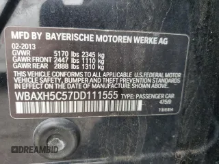 2013 BMW 5 Series 528i xDrive z VIN WBAXH5C57DD111555, wystawiony jako Copart lot #57284575 z przebiegiem 145 947 mil mil oraz Tytuł czysty. Historia ofert i sprzedaży dostępna na DreamBid. Obrazek 12.