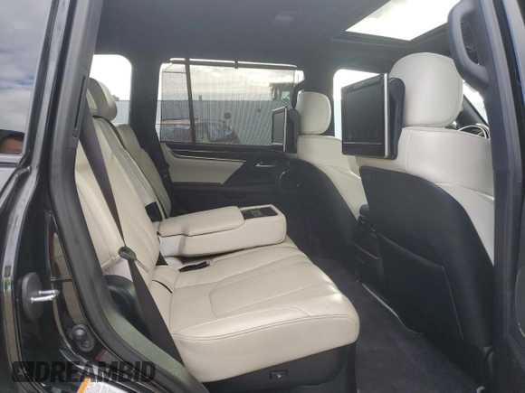 2019 Lexus LX 570 with VIN JTJHY7AX0K4292290, listed as a Copart auction lot 55386945 with 29,271 mi miles and Salvage Title. Bid and sale history available at DreamBid. Image 11.