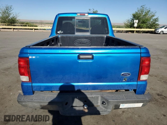 2000 Ford Ranger XL with VIN 1FTYR10V8YPB20951, listed as a Copart auction lot 54368935 with 223,899 mi miles and Clean Title. Bid and sale history available at carsss.com. Image 6.