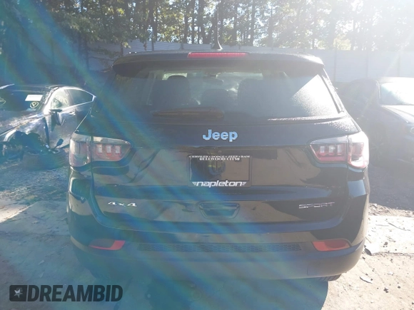 2021 Jeep Compass Sport with VIN 3C4NJDAB9MT591500, listed as a IAAI auction lot 40517034 with 58,230 mi miles and . Bid and sale history available at DreamBid. Image 17.